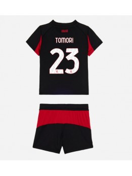 AC Milan Fikayo Tomori #23 Replika Hemmakläder Barn 2025-26 Kortärmad (+ byxor)